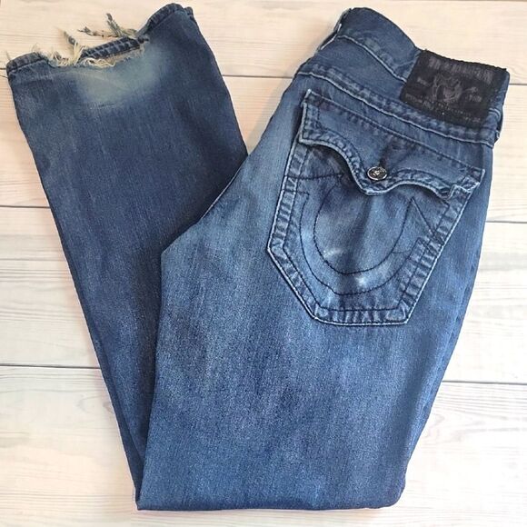 True Religion Ricky Jeans Mens Size 34X32 - Picture 1 of 16